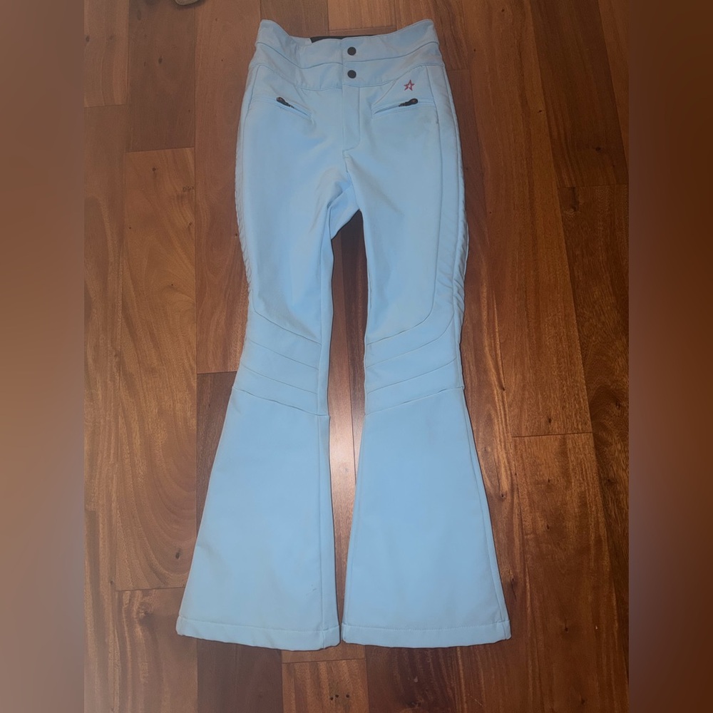 Perfect Moment Aurora Flare high-waisted ski pants in blue